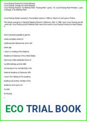 Linus Pauling Protocol for Heart Disease Linus Pauling Therapy For Heart Disease — Dr Matthias Rath Pauling-Rath Lysine - Dr. Linus Pauling Heart Protocol , Lysine, Vitamin C, Proline Dosage