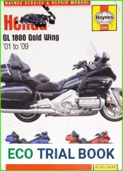 Haynes Honda GL 1800 Gold Wing |01 to |09 Service and Repair Manual