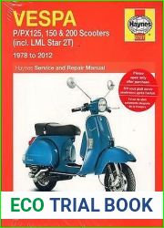 HAYNES 1978-2010 VESPA P PX125, 150, and 200 SCOOTERS OWNERS SERVICE MANUAL (0707)