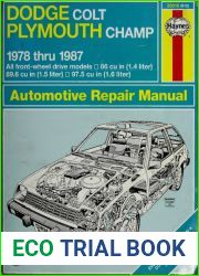Haynes Dodge Colt Plymouth Champ Owners Workshop Manual