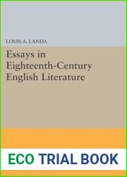 Essays in Eighteenth-Century English Literature