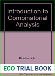 An Introduction to Combinatorial Analysis