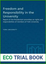 Freedom and Responsibility in the University: Report of the Presidential committee on rights and responsibilities of members of York University (Heritage)