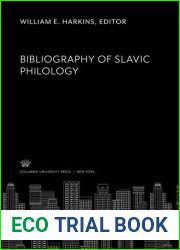 Bibliography of Slavic Philology
