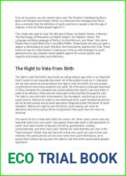 The Right to Vote from Birth