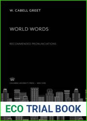 World Words: Recommended Pronunciations