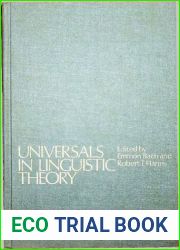 Universals in Linguistic Theory