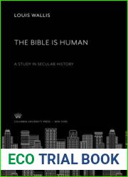 The Bible is Human