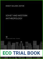 Soviet and Western Anthropology