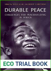 Durable Peace: Challenges for Peacebuilding in Africa