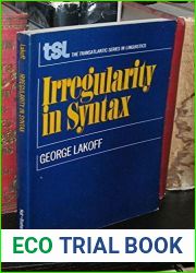 Irregularity in Syntax