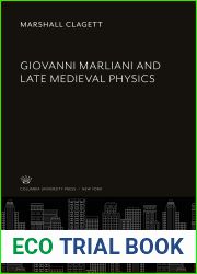 Giovanni Marliani and Late Medieval Physics