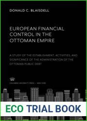 European Financial Control in the Ottoman Empire