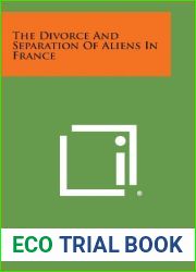 The Divorce and Separation of Aliens in France