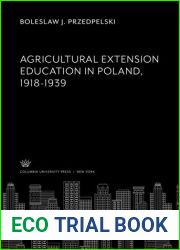 Agricultural Extension Education in Poland 1918-1939