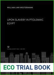 Upon Slavery in Ptolemaic Egypt.