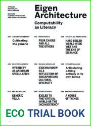EigenArchitecture (Applied Virtuality Book Series, 6)