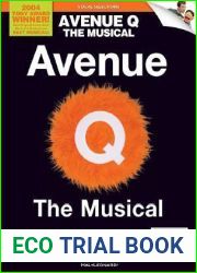 Avenue Q - The Musical - Vocal Selections Piano, Vocal and Guitar Chords