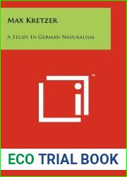 Max Kretzer: A Study In German Naturalism