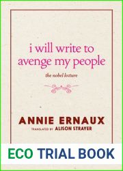 I Will Write to Avenge My People: The Nobel Lecture
