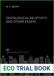 Ontological Relativity and Other Essays
