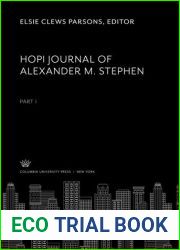 Hopi Journal of Alexander M. Stephen Part I