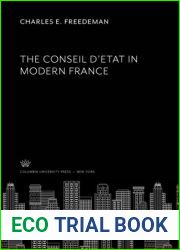 The Conseil D”Etat in Modern France