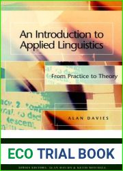 An Introduction to Applied Linguistics: From Practice to Theory (Edinburgh Textbooks in Applied Linguistics)