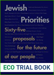 Jewish Priorities: Sixty-Five Proposals for the Future of Our People