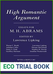 High Romantic Argument: Essays for M. H. Abrams