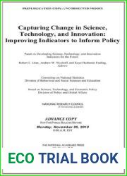 Capturing Change in Science, Technology, and Innovation: Improving Indicators to Inform Policy