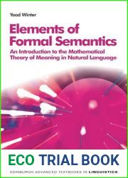 Elements of Formal Semantics