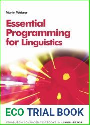 Essential Programming for Linguistics