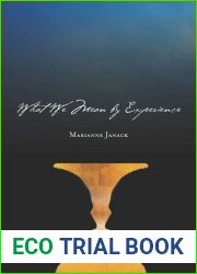 What We Mean by Experience