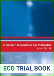 A Glossary of Semantics and Pragmatics (Glossaries in Linguistics)