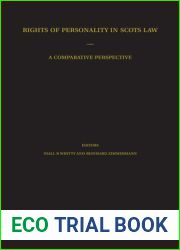 Rights of Personality in Scots Law: A Comparative Perspective