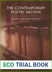 The Contemporary Poetry Archive: Essays and Interventions