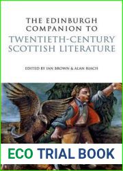 The Edinburgh Companion to Twentieth-Century Scottish Literature