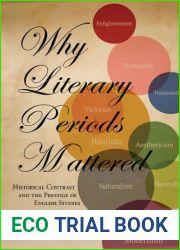 Why Literary Periods Mattered: Historical Contrast and the Prestige of English Studies