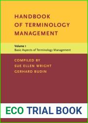 Handbook of Terminology Management: Volume 1: Basic Aspects of Terminology Management