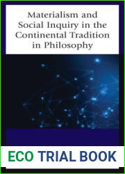 Materialism and Social Inquiry in the Continental Tradition in Philosophy