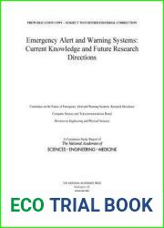 Emergency Alert and Warning Systems: Current Knowledge and Future Research Directions