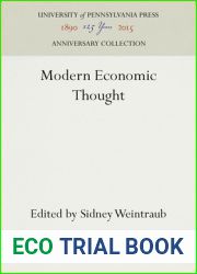 Modern Economic Thought (Anniversary Collection)