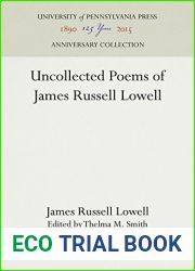 Uncollected Poems of James Russell Lowell