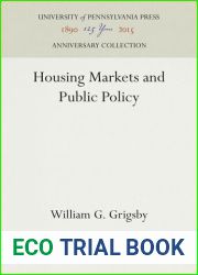 Housing Markets and Public Policy
