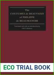 The Coutumes de Beauvaisis of Philippe de Beaumanoir