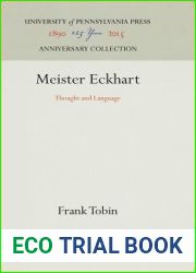 Meister Eckhart: Thought and Language (Anniversary Collection)