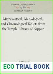 Mathematical, Metrological, and Chronological Tablets from the Temple Library of Nippur (Anniversary Collection)