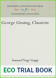 George Gissing, Classicist (Anniversary Collection)