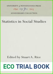 Statistics in Social Studies (Anniversary Collection)
